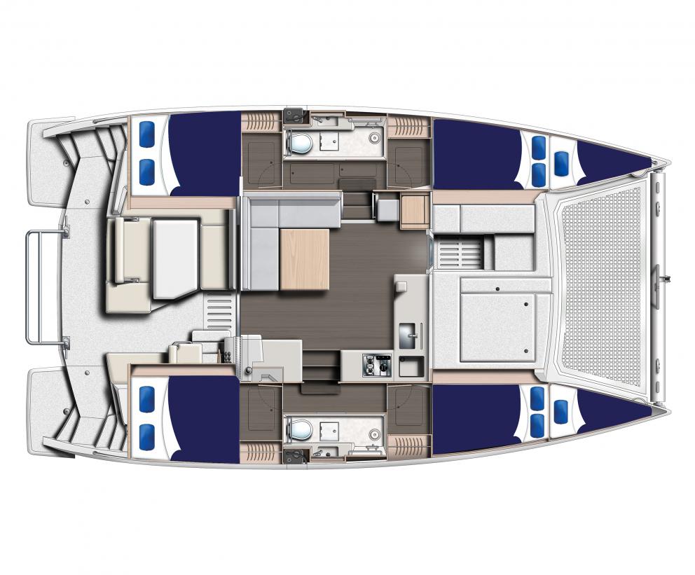 Moorings 4000 Grundriss