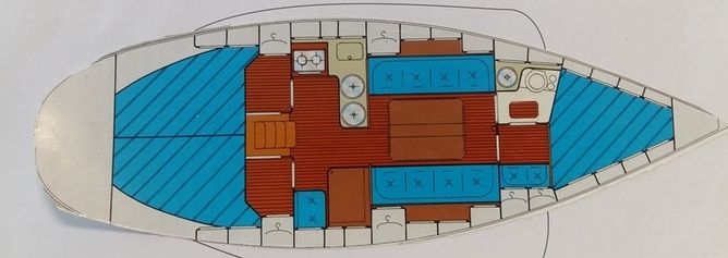 Bavaria 350 Grundriss