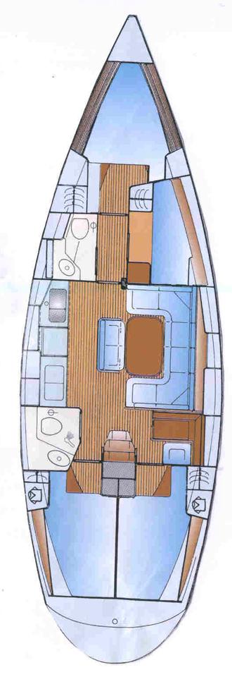 Bavaria 42 Innenansicht