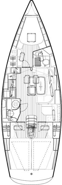 Bavaria 40 Cruiser Franzi Innenansicht