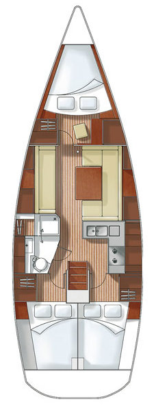 Hanse 370 Innenansicht
