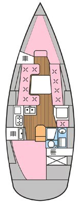 Elan 333 Innenansicht