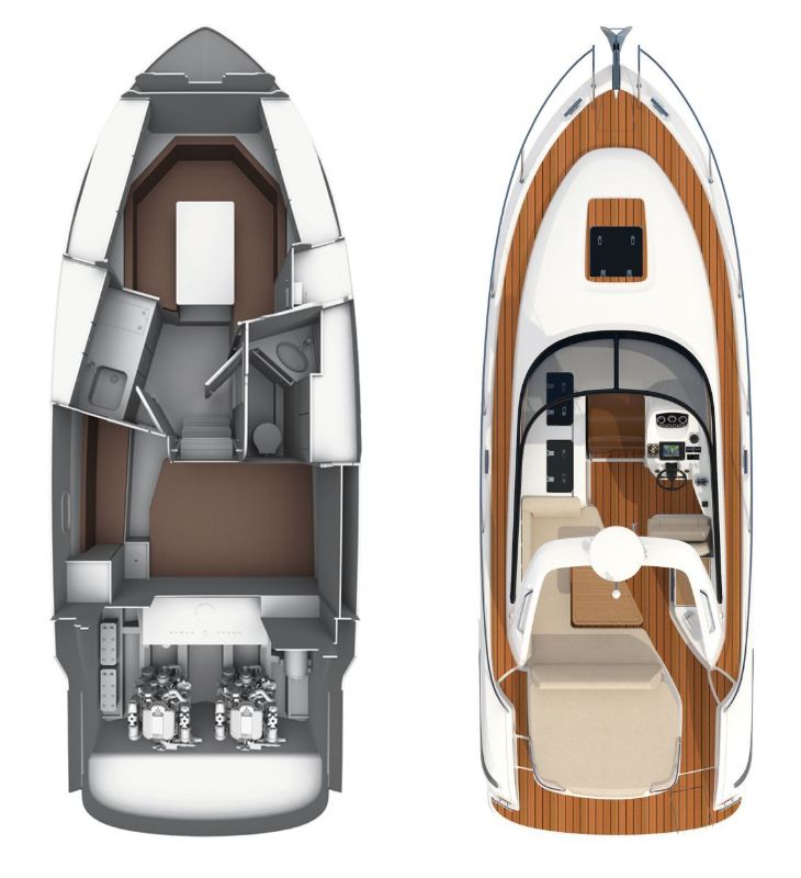 Bavaria S29 Innenansicht