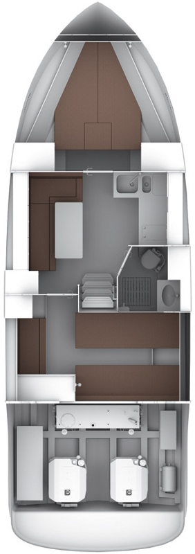 Bavaria 35 Sport HT Innenansicht