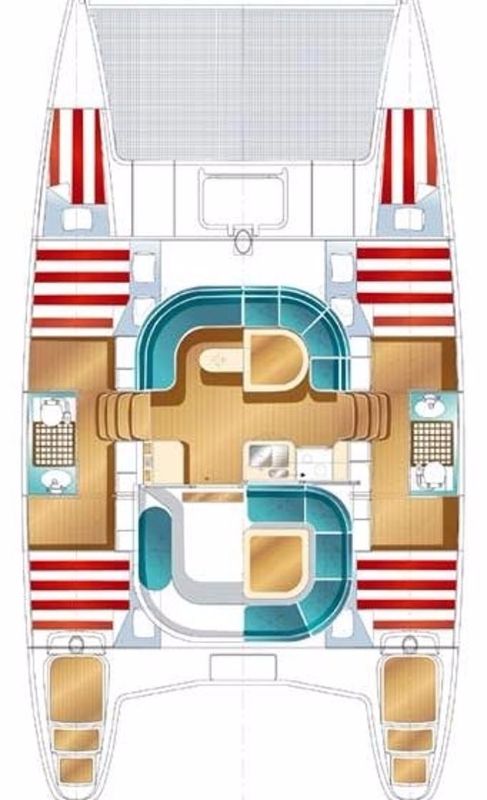 Nautitech 40 Innenansicht