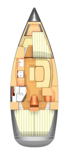 Dufour 365 Grand Large Innenansicht