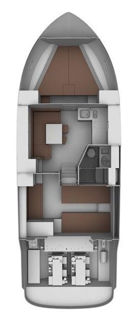 Bavaria 38 Sport Innenansicht