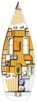 Dufour 34 Innenansicht