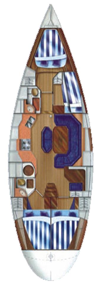 Dufour 45 Classic Innenansicht