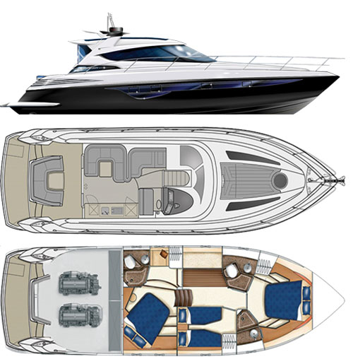 Elan Power 48 Innenansicht