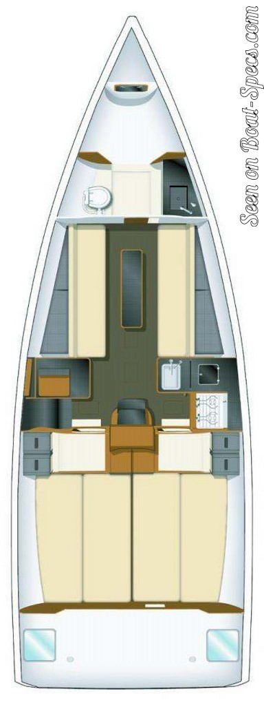 Sun Fast 3200 R2 Layout Sun Fast 3200 - eine Yacht von Charterboote.de - Charterboote.de