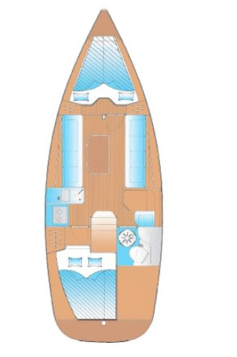 Bavaria 30 Innenansicht