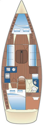 Bavaria 35 Match Innenansicht