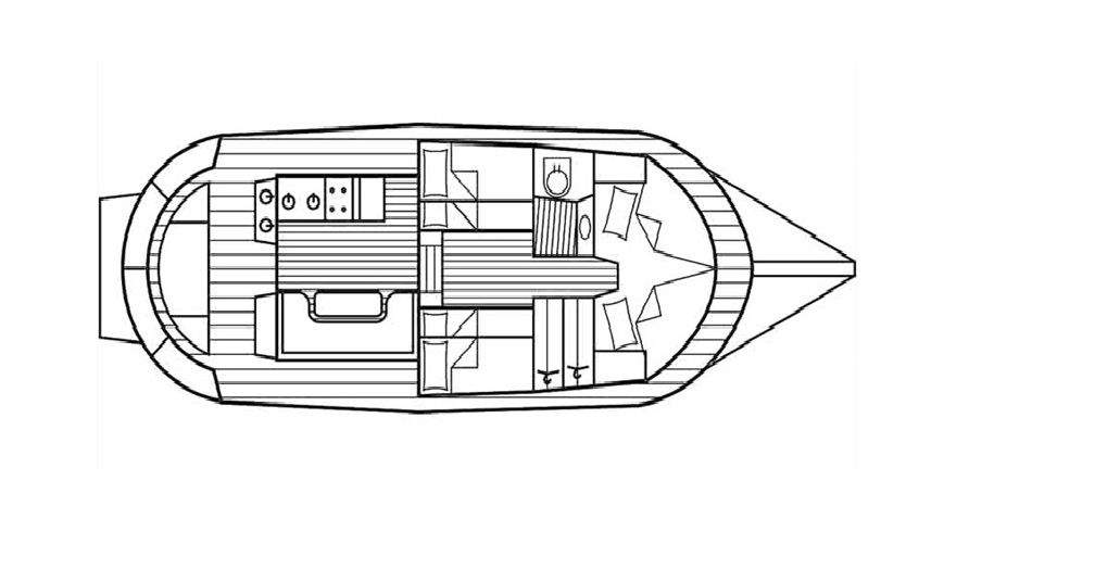 Gulet Tiho Grundriss