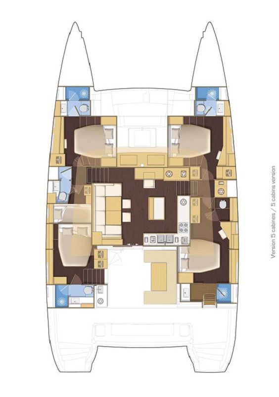 Lagoon 560 Innenansicht