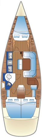 Bavaria 42 Match Innenansicht