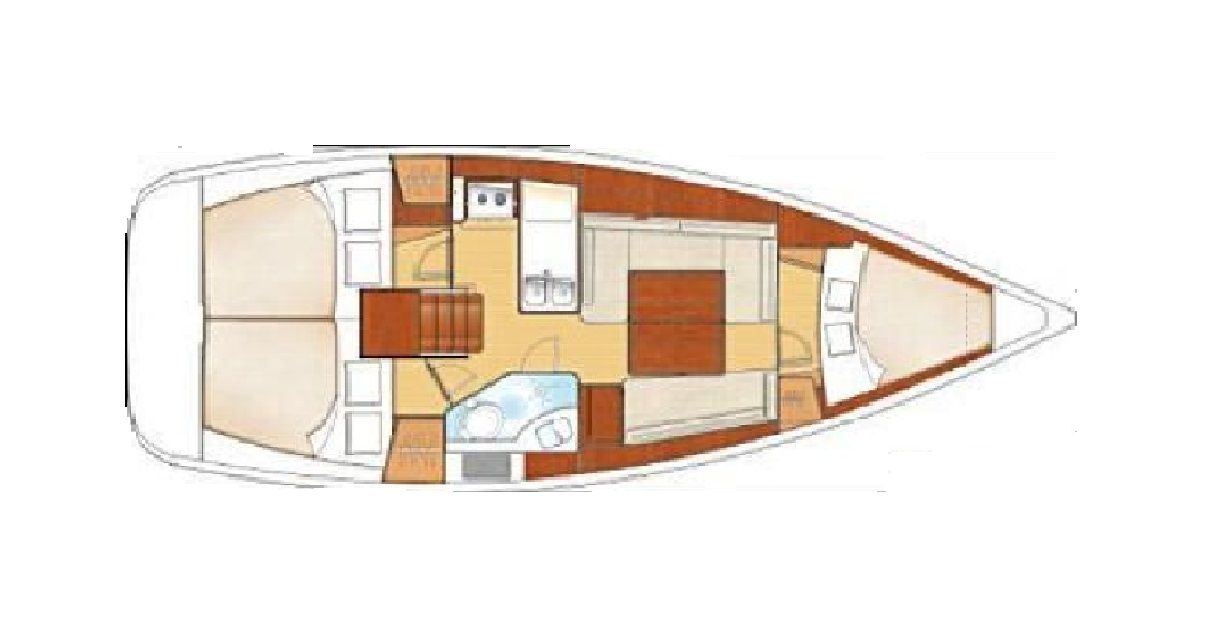 Oceanis 34 Grundriss