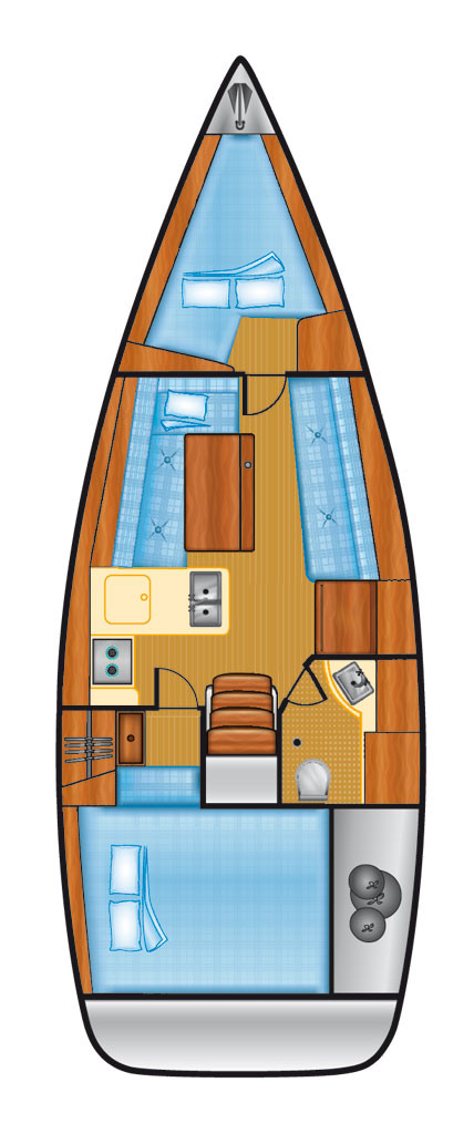 Oceanis 31 Innenansicht