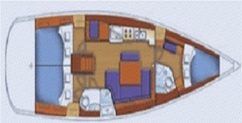 Oceanis 43 Grundriss