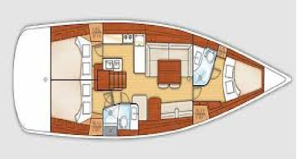 Oceanis 46 Grundriss