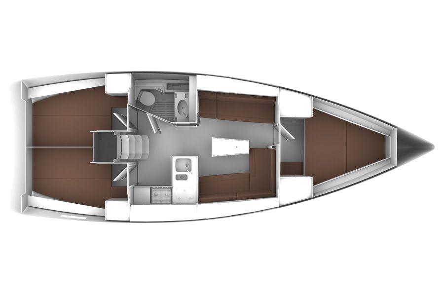 Bavaria Cruiser 37 Flinx Grundriss