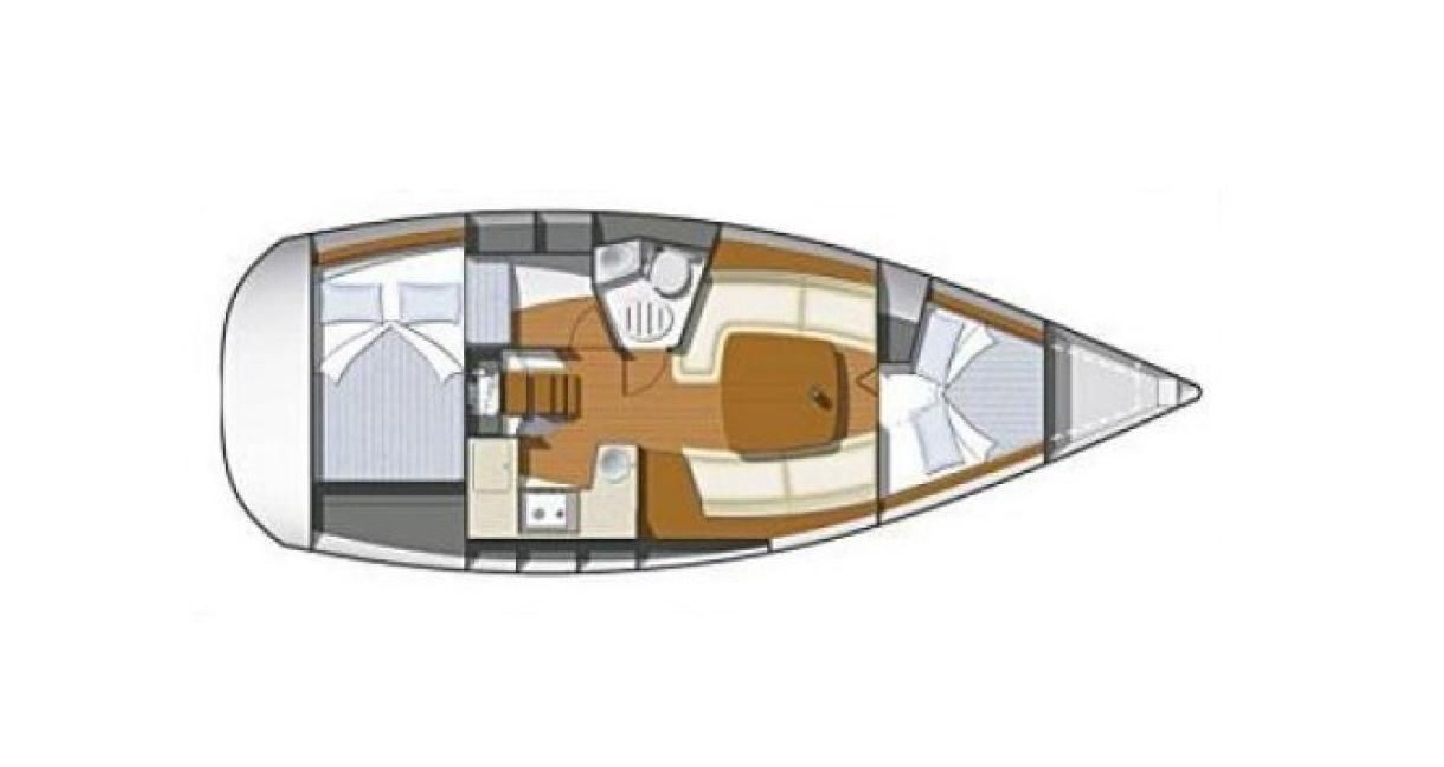 Sun Odyssey 32i Performance Grundriss