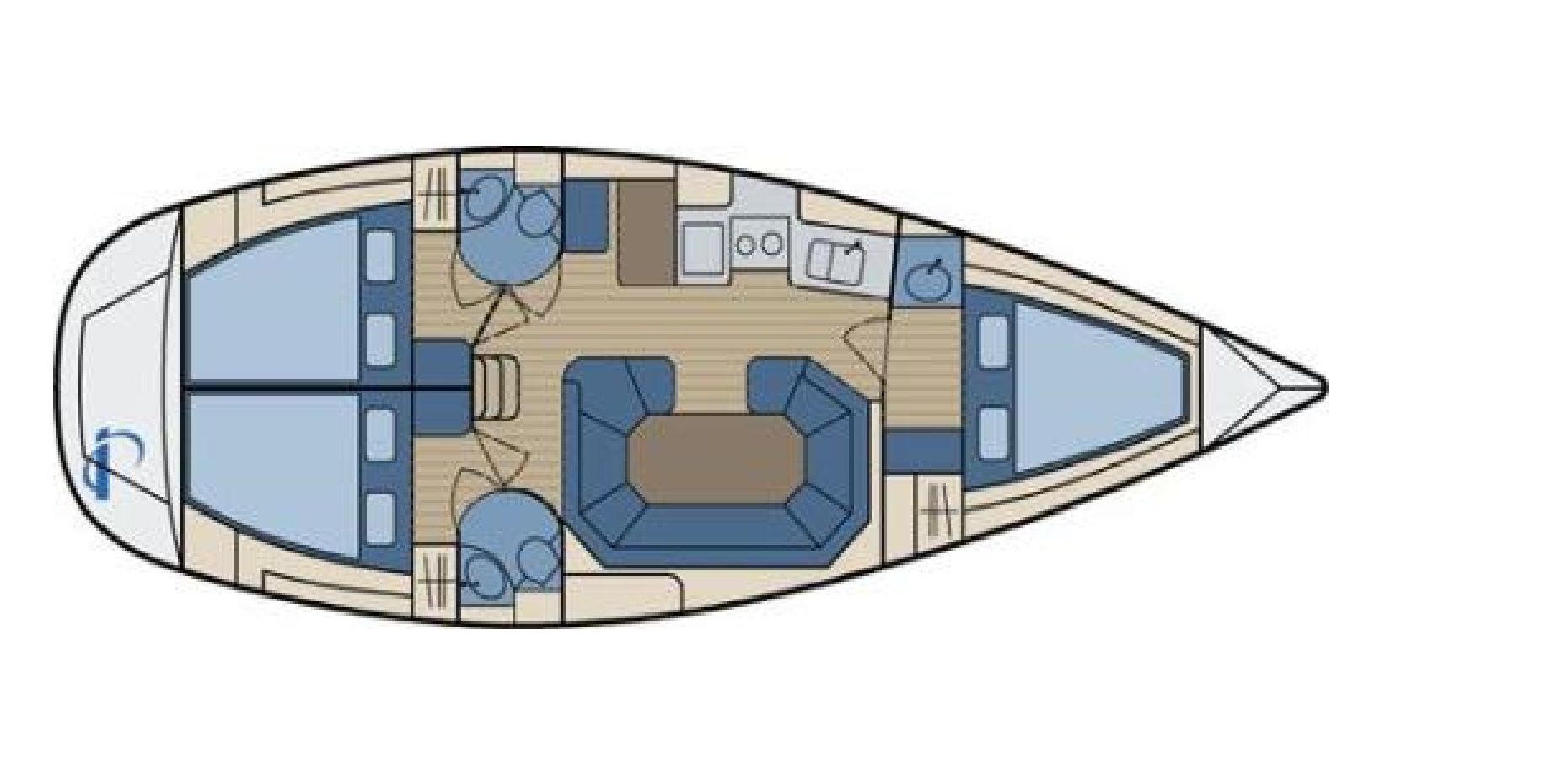Sun Odyssey 36 Grundriss
