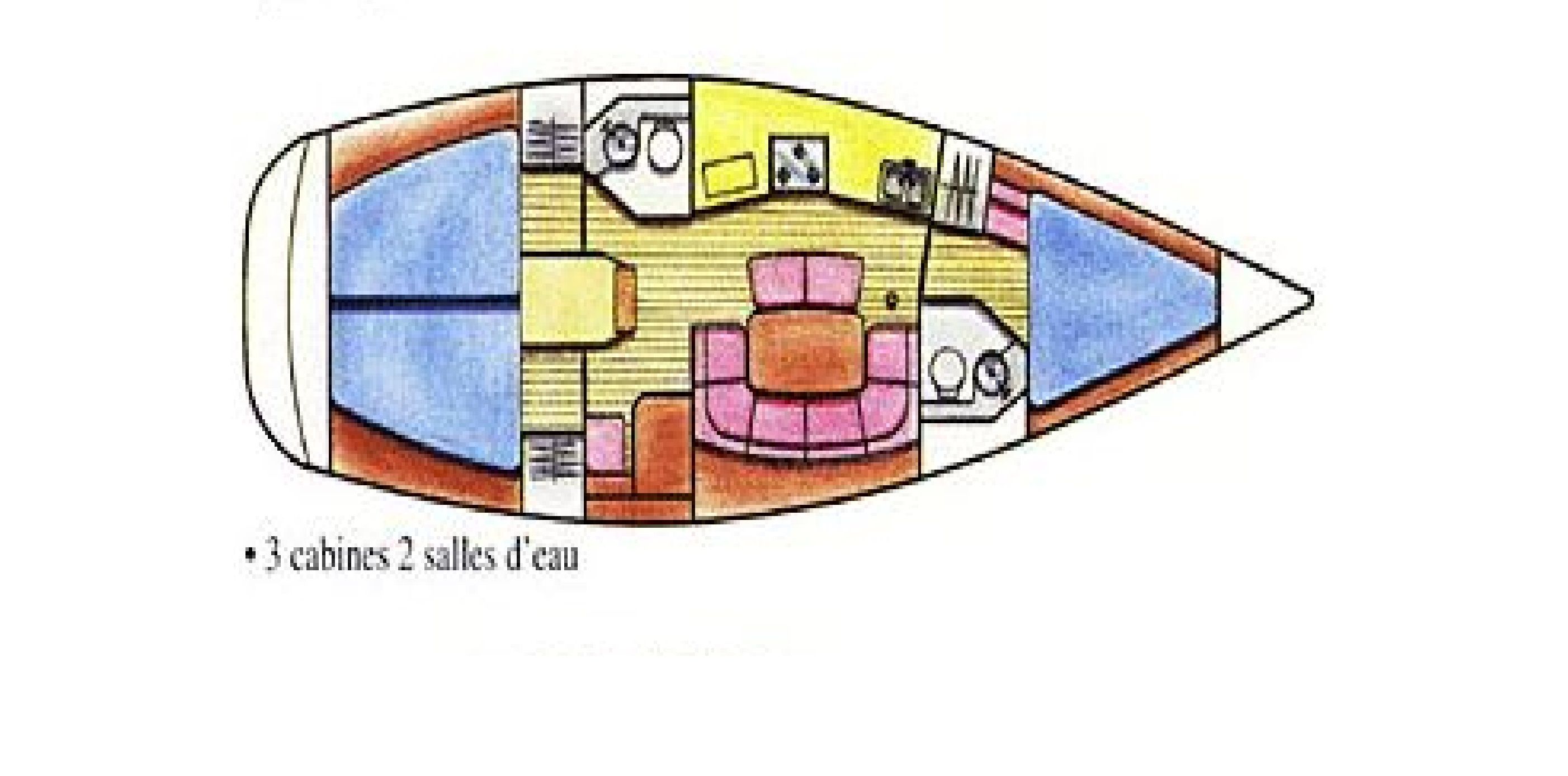 Sun Odyssey 37.2 Grundriss