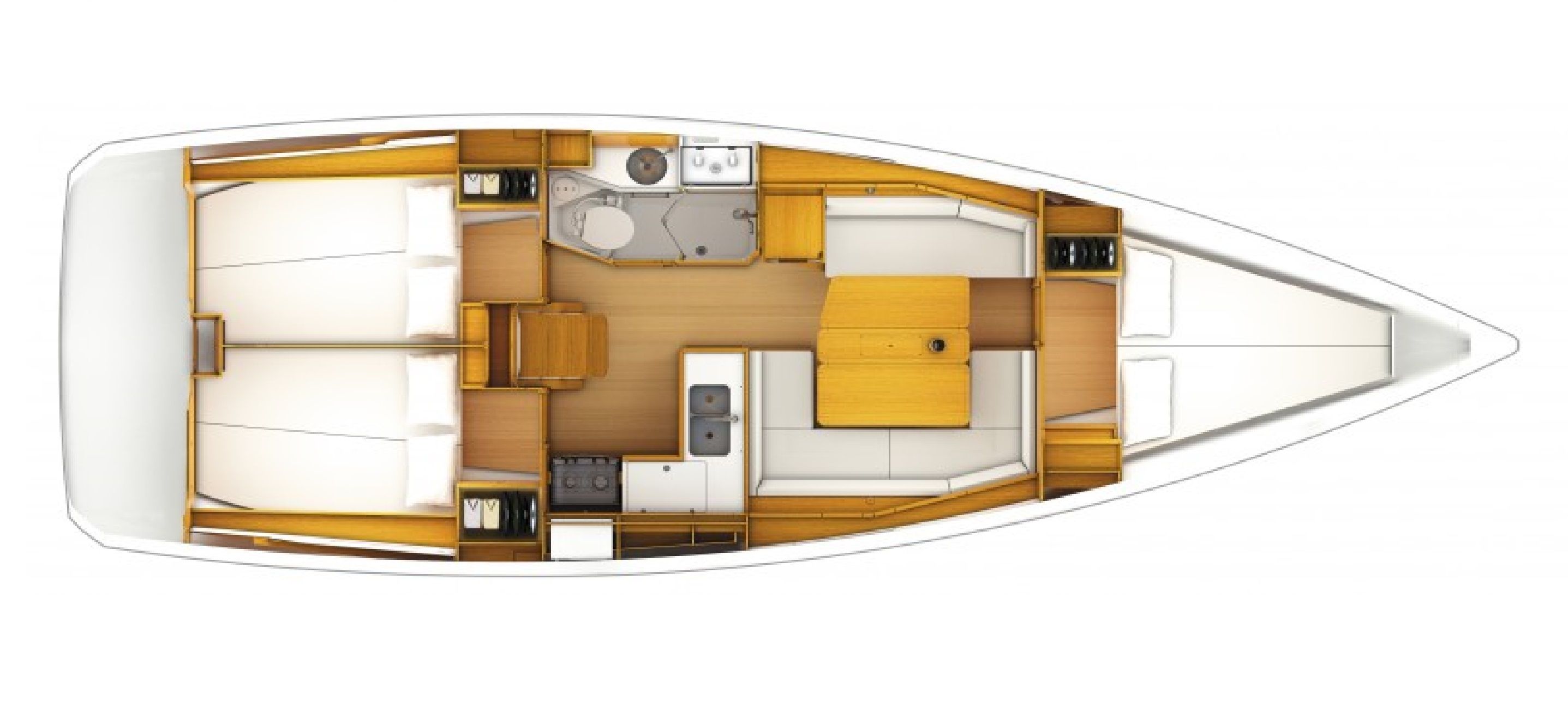 Sun Odyssey 379 Grundriss