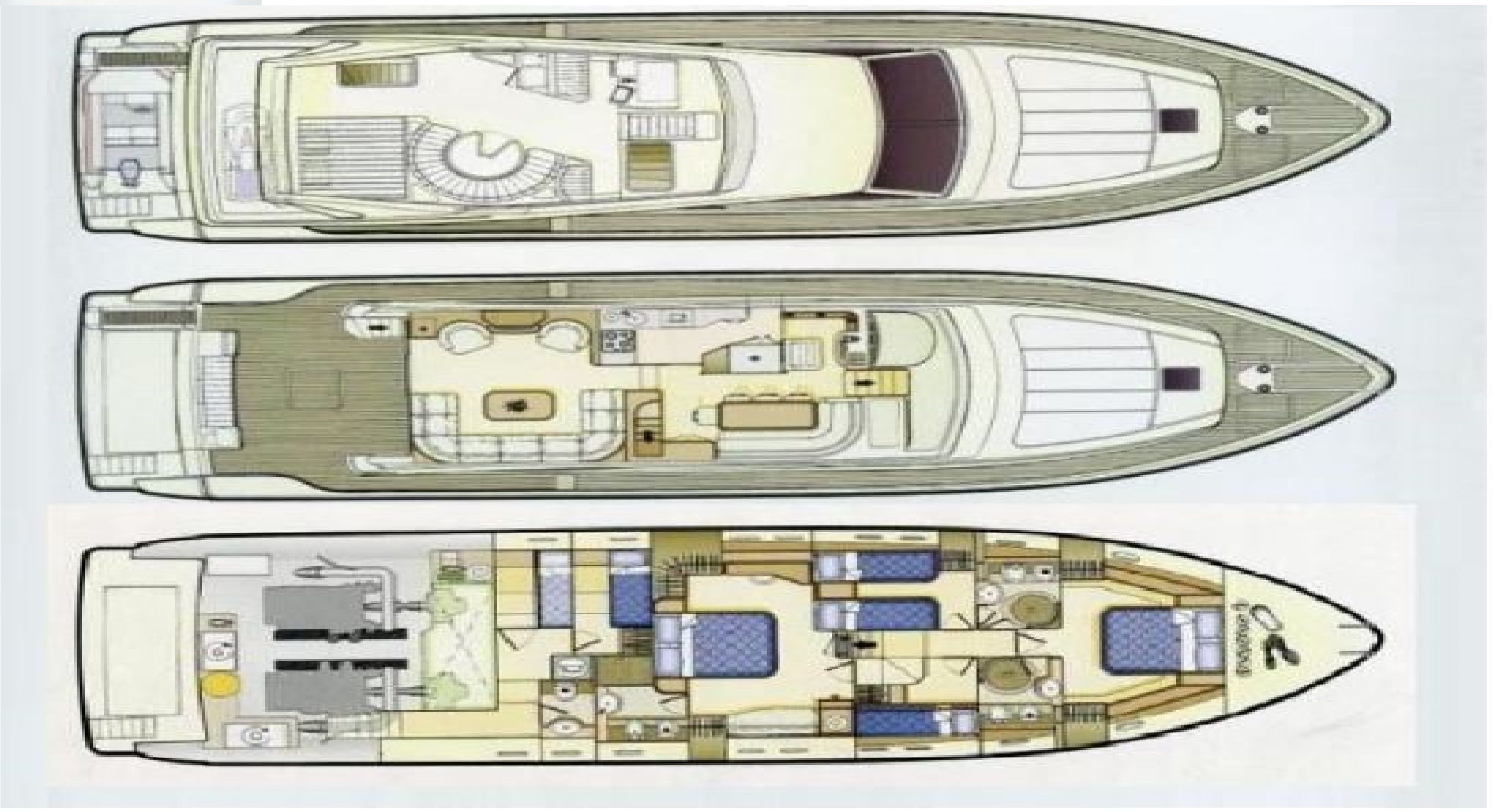 Ferretti 680 Grundriss