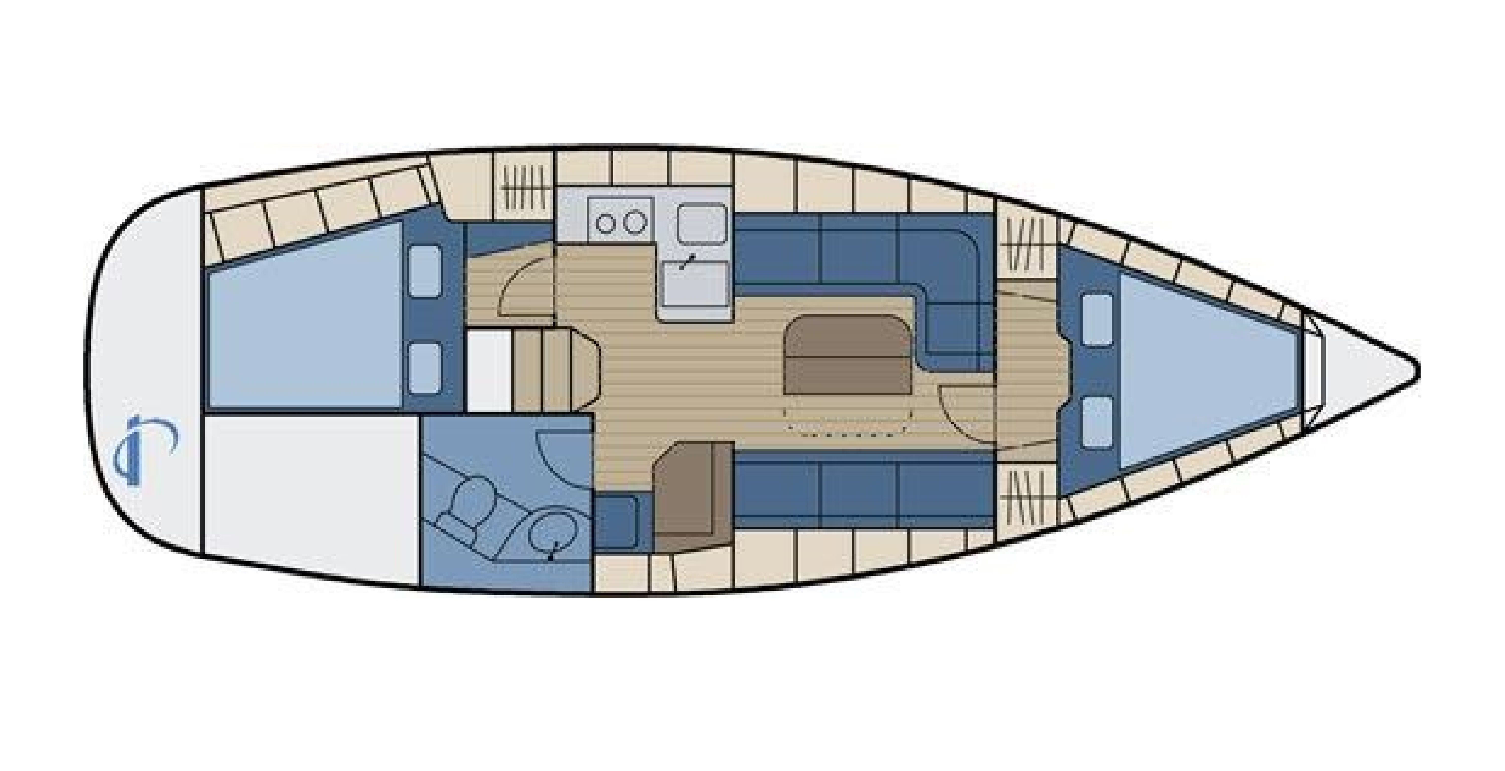 Bavaria Cruiser 34 Lara Grundriss
