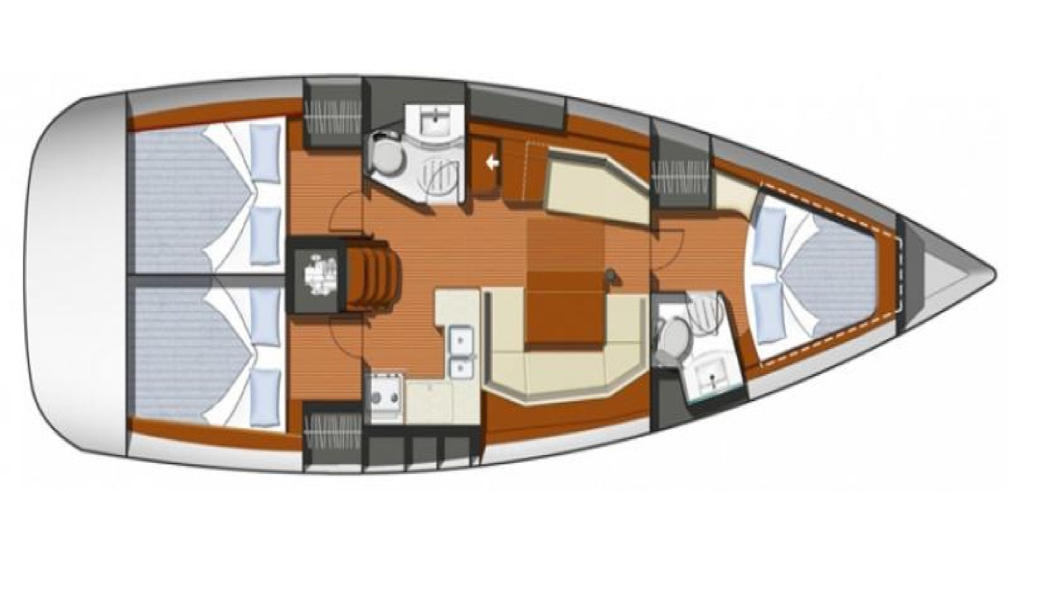 Sun Odyssey 42i Grundriss