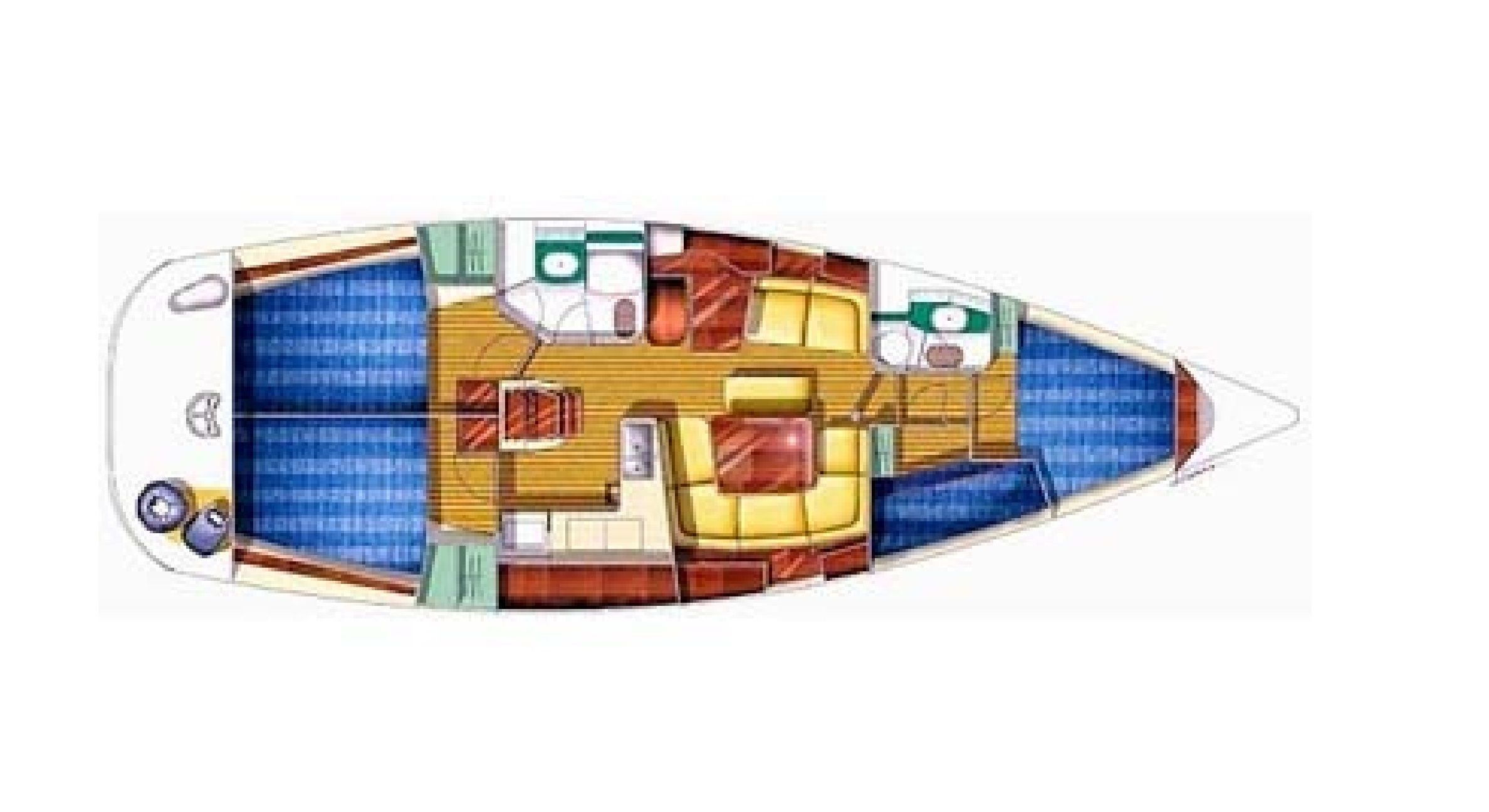 Sun Odyssey 43 Grundriss