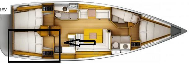 Sun Odyssey 439 Sailing school - double cabin* Grundriss