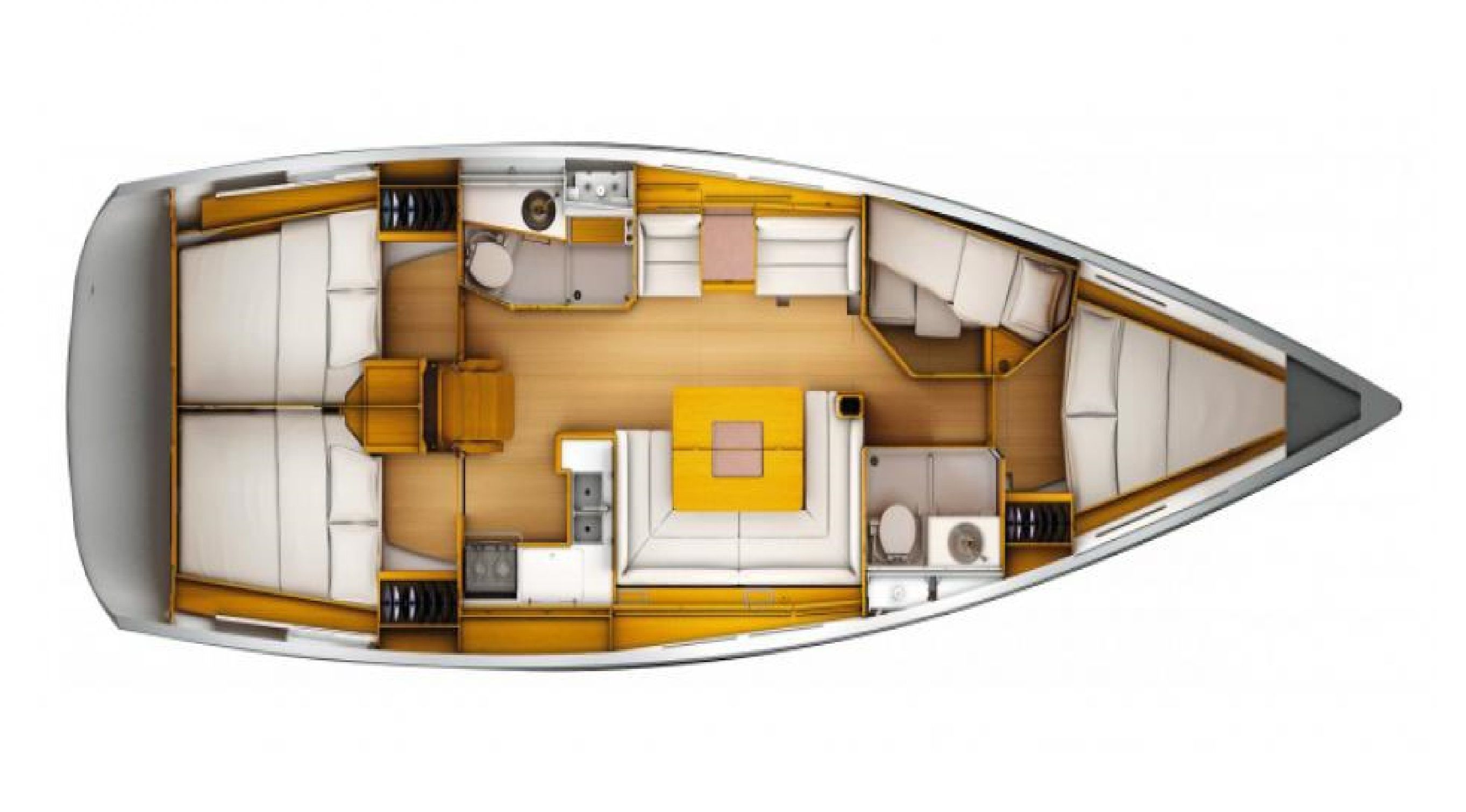 Sun Odyssey 439 Grundriss