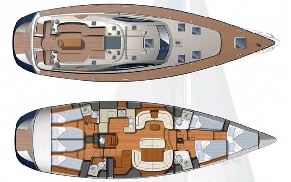 Sun Odyssey 54 DS Grundriss