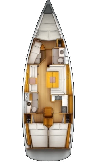 Sun Odyssey 439 Grundriss