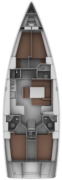 Bavaria Cruiser 45 CLOE Innenansicht