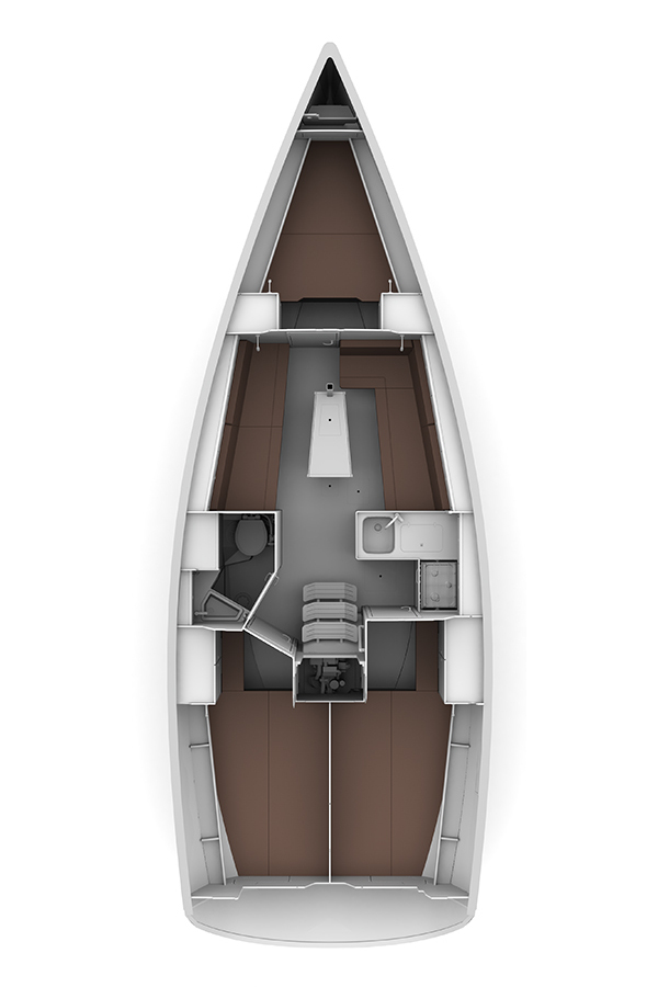 Bavaria Cruiser 34 Vita Innenansicht