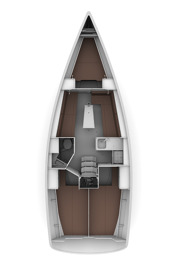 Bavaria Cruiser 34 Innenansicht