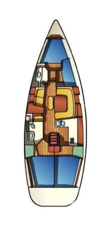 Sun Odyssey 43 Innenansicht