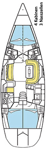 Sun Odyssey 49 DS Innenansicht