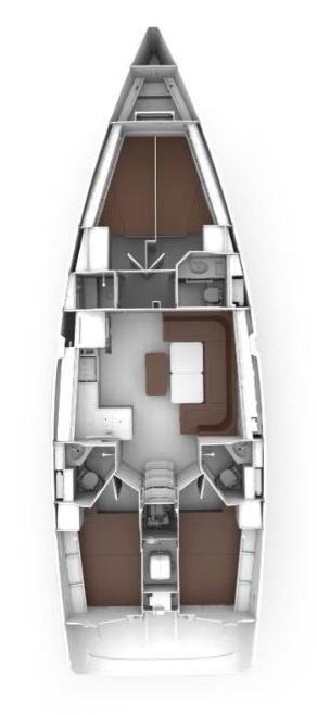 Bavaria Cruiser 46 Style Tesorino Innenansicht