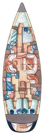 Sun Odyssey 54 DS Innenansicht