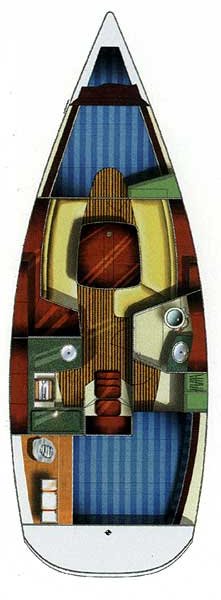 Sun Odyssey 32 Innenansicht