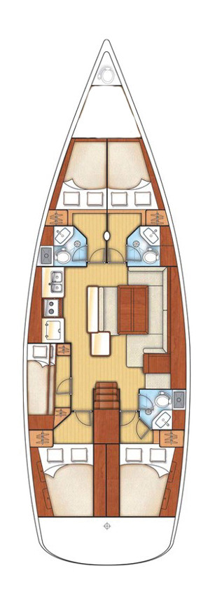 Oceanis 50 Family Innenansicht