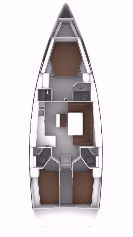 Bavaria Cruiser 46 Style Innenansicht