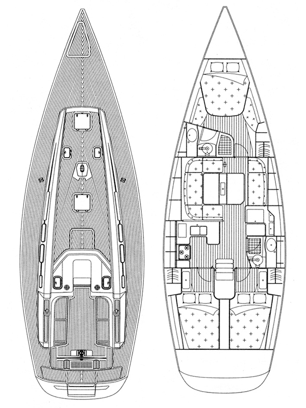 Grand Soleil 45 Innenansicht
