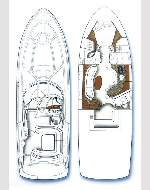 Sea Ray 455 Innenansicht