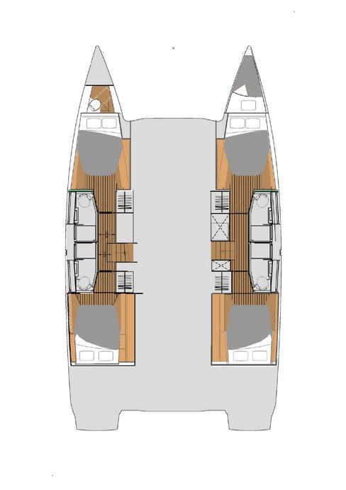 Fountaine Pajot New 45 - 4 + 1 cab. Limin